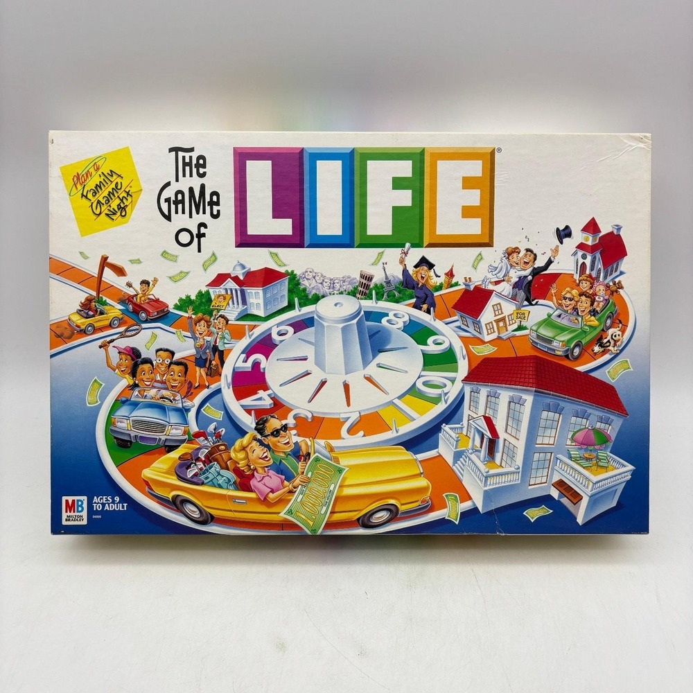 The Game of LIFE Board Game 2002 Edition Milton Bradley 100% COMPLETE Vintage